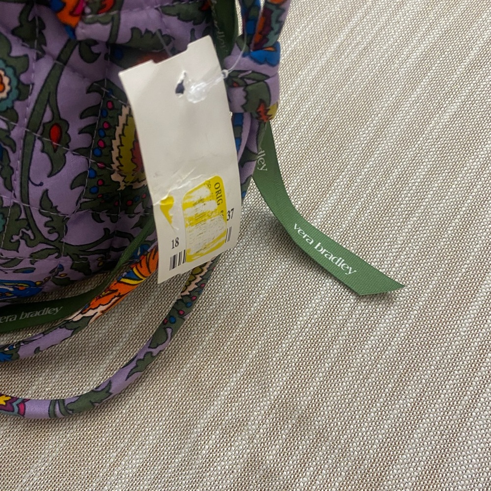 Vera Bradley Blake Crossbody Bag Minimalist Marrakesh Purple - Picture 9 of 12